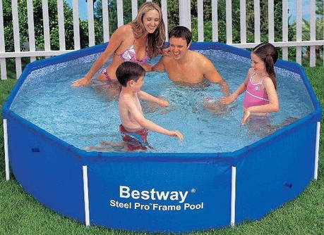 Bestway 56045 - каркасний басейн Steel PRO Frame Pool 244x61 см, фото 2