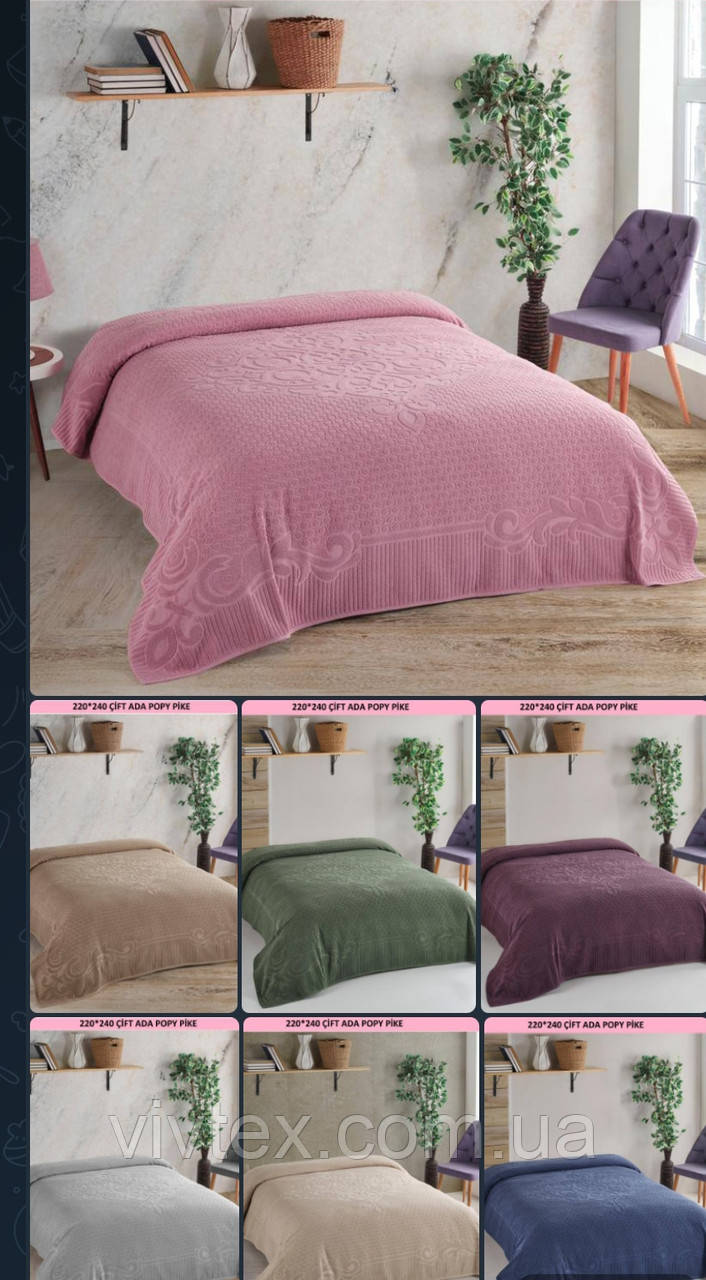 Простирадло махрове ADA Туреччина 220х240, фото 1