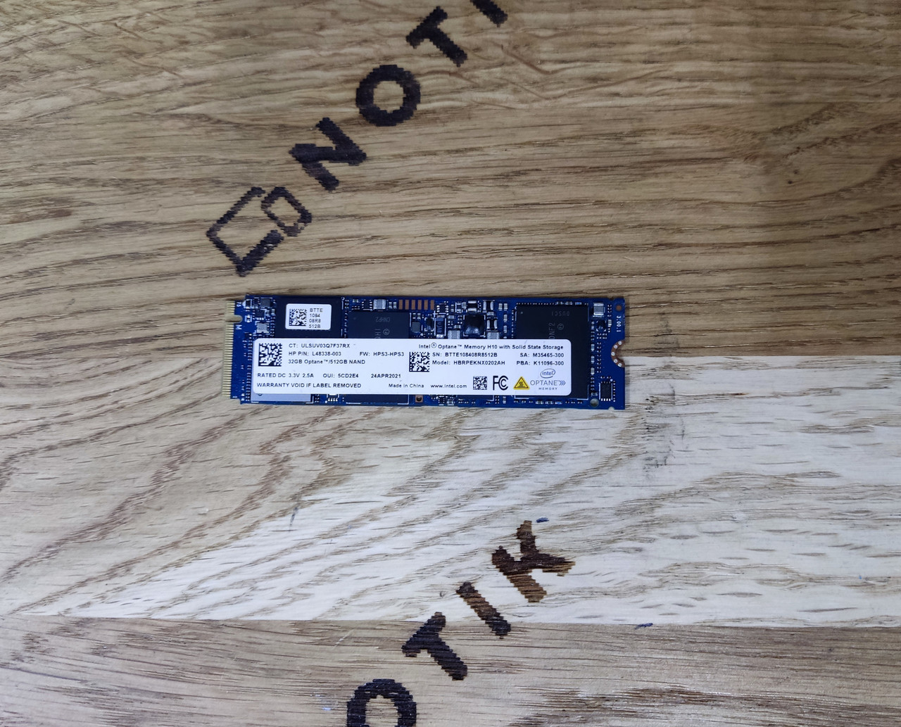 SSD накопичувач Intel Optane Memory H10 Series 512GB NAND + 32GB Optane(HBRPEKNX0202AH) Новий
