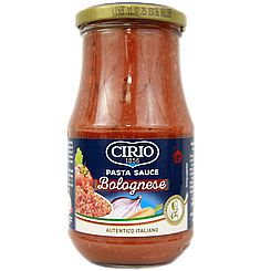 Соус томатний з м'ясом Сіріо Cirio bolognese 420g 12шт/ящ (Код: 00-00014410)