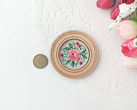 Мініатюра лялькова 1:12. Вишита картина 5.3*5.3 см