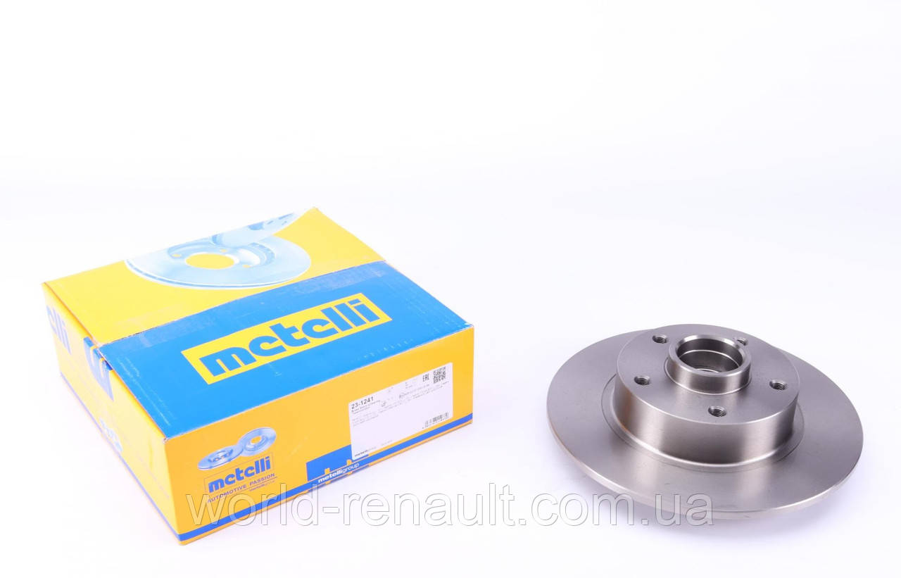 METELLI (Італія) 23-1241 — задній гальмівний диск на Рено Меган 3 (хетчбек)/ Флюенс