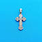 Срібний православний Хрестик - маленький хрест зі срібла 925 проби (2,11г), фото 2