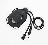 Гарнітура на одне вухо, тактична OE-TAC-1074 HS-BK U174, фото 2