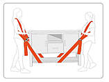 Ремені для перенесення меблів VOREL 2 – для спини, 2 – для регулювання висоти 5х280 см 4 шт., фото 2