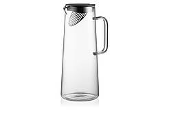 ARDESTO Глечик Graphite з кришкою, 1350 мл, боросилікатне скло