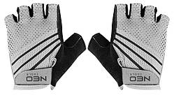 Neo Tools Рукавички велосипедні, синтетична шкіра, протиковзкі, антивібраційне набивання, роз. L, білий