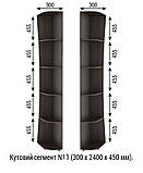 Шафа-купе кутова з кутовим елементами  Шафи-купе різних розмірів 900-3500 мм. Шафа для дому, фото 7