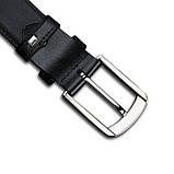 Ремінь чоловічий шкіряний Bison Denim W71738-3B (Чорний), фото 2