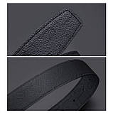 Ремінь чоловічий Bison Denim N71691-1B (Чорний), фото 3