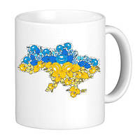 Чашка карта Украины