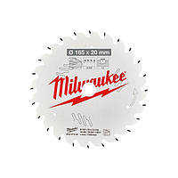 Диск для циркулярных пил по дереву Milwaukee WCSB 165 x 20 x 24 (1шт) (4932352131)