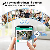 Дверний WiFi відеодзвінок 2K відеодомофон BJ7 - бездротовий відео дзвінок з камерою та датчиком руху, фото 9
