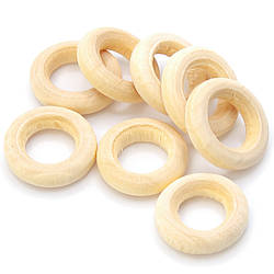Дерев'яна основа круг-кільце 15 мм +-30 шт.