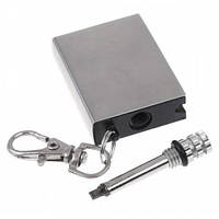 Аварійна багаторазова сірник з магнієвим стержнем, водо- та вітростійка, розміри 47 х 29 х 10 мм