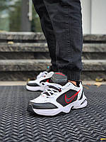 Nike Air Monarch Black White «Red Logo»