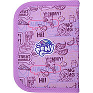 Пенал шкільний (1 відділення, 2 закоти) Kite Education My Little Pony LP21-622, фото 2