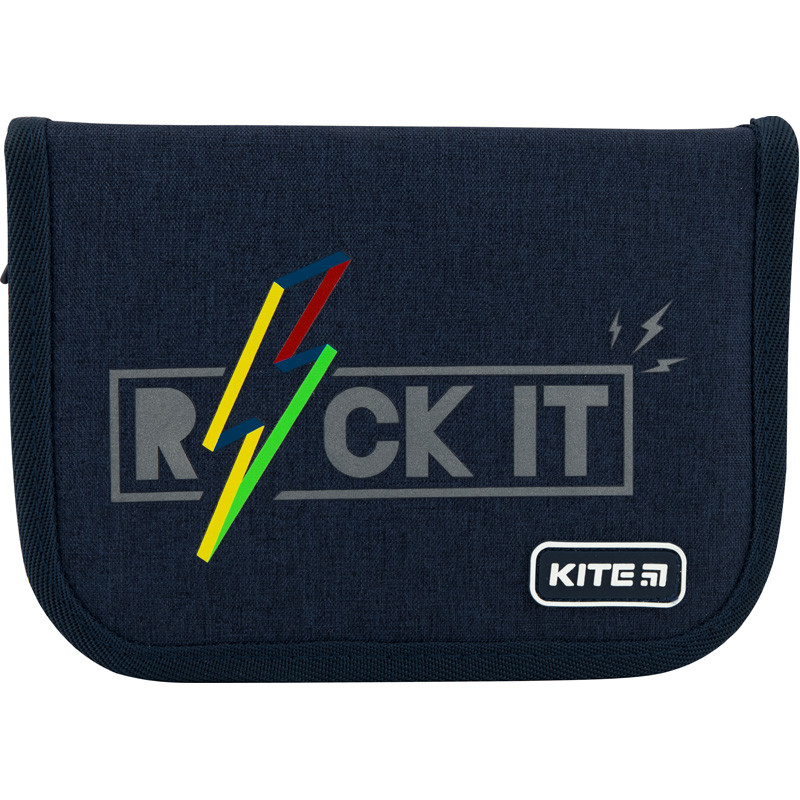 Пенал шкільний (1 відділення, 2 закоти) Kite Education Rock it K20-622-10