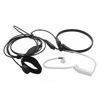 Ларингофон, гарнітура для рації з виносною кнопкою, двопіновий інтерфейс 3.5 мм і 2.5 мм