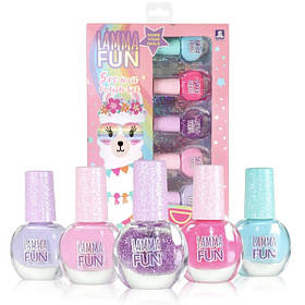 Набір лаків для нігтів дитячий 5 шт по 11 мл (60020)