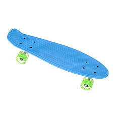 Пенні Борд - скейт Penny Board 23 блакитний з світяться PU колесами до 80 кг | пенниборд дитячий скейтборд
