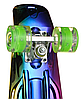 Пенні Борд - скейт Penny Board 26 Хамелеон зі світними колесами, двосторонній забарвлення | пенниборд, фото 3