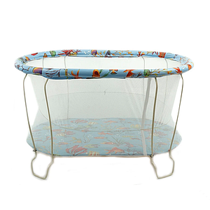 Дитячий ігровий манеж (овальний, м'яке дно, сітка) №7 "Морське дно"