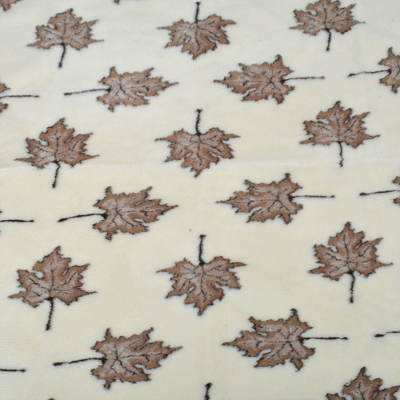 Шерстяное одеяло полуторное "Кленовые листья" - фото 2 - id-p1847052889