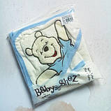 Дитячий рушничок з капюшоном 85*85 см Туреччина дитячий рушник куточок, фото 9