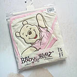 Дитячий рушничок з капюшоном 85*85 см Туреччина дитячий рушник куточок, фото 10