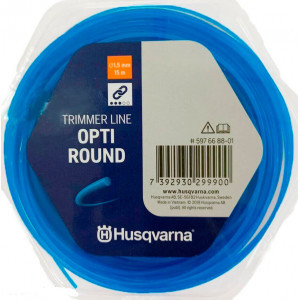 Корд тримерний Husqvarna Opti Round 1.5 мм, 15 м, Donut Blue, у блістері