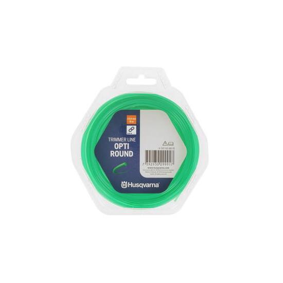 Корд тримерний Husqvarna Opti Round 2.0 мм, 15 м, Donut Green, у блістері