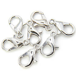 Карабін 14 мм в упаковці +-50 шт. Срібло