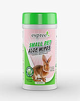 Влажные салфетки Espree Small Animal Wipes с ароматом детской присыпки, для груминга мелких животных, 50 шт.