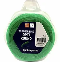 Корд тримерний Husqvarna Opti Round 2.0 мм, 130 м, Donut Green, у блістері