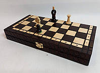 Шахматы из дерева настольная игра 35 х 35
