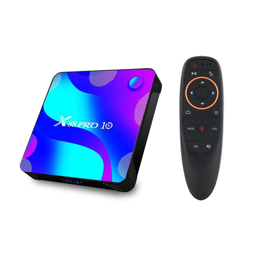 Смарт приставка X88 Pro 10 4/32 + аеропульт з гіроскопом та мікрофоном