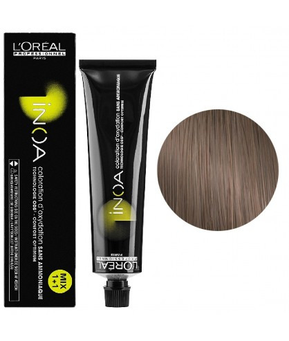 Фарба 60 мл L'oreal Professionnel Inoa 7.18 попелястий блондин мокка 60 мл