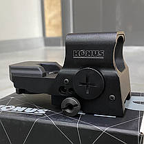 Коліматорний приціл KONUS SIGHT-PRO R8, з підзарядкою, 8 сіток, кріплення на 22 мм / 11 мм, фото 5
