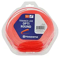 Корд триммерный Husqvarna Opti Round 2.4 мм, 15 м, Donut Orange, в блистере