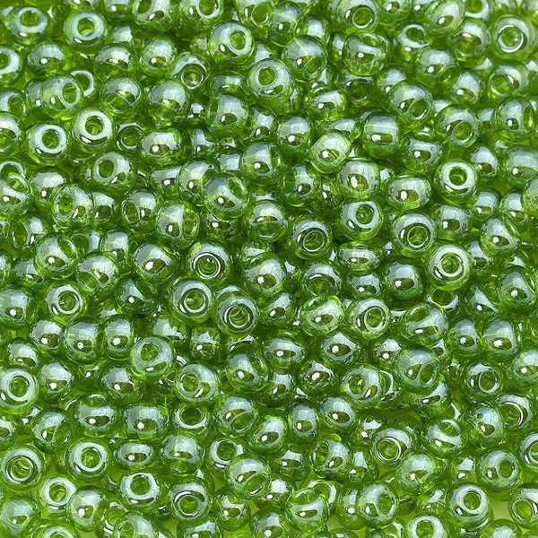 Бісер Preciosa10, 5 г, 56430, прозорий, зелений, фото 1