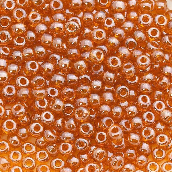 Бісер Preciosa10, 5 г, 86060, прозорий, жовтогарячий, фото 1