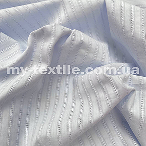 Тканина Коттон мережка Блідо блакитний