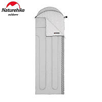 Спальник з капюшоном Naturehike L250 NH21MSD07, (9°C), правий, сірий