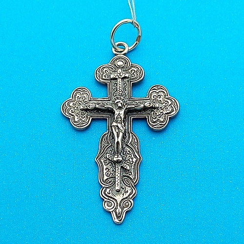 Срібний чоловічий Хрест - православний хрестик зі срібла 925 проби (6,06г)