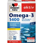 Doppel herz Омега-3 1400, 30капсул, 59,2 г. Omega-3