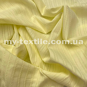 Тканина Коттон мережка Жовтий