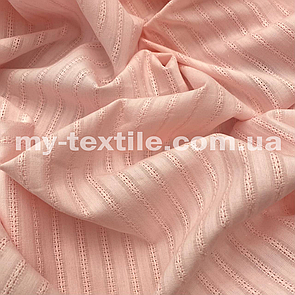 Тканина Коттон мережка Рожевий