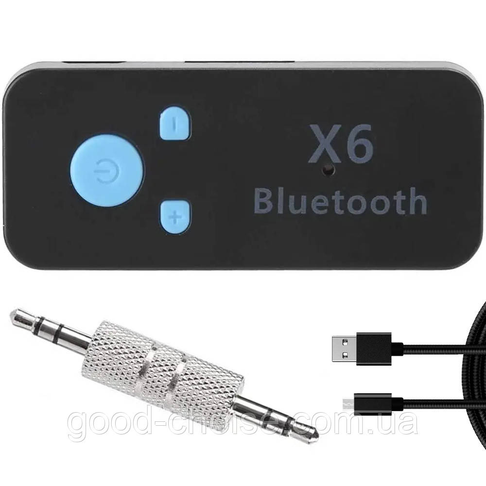 Bluetooth приемник Music Reciver BT-450 X6 / Универсальный аудио ресивер / Автомобильный bluetooth адаптер - фото 1 - id-p1847097341