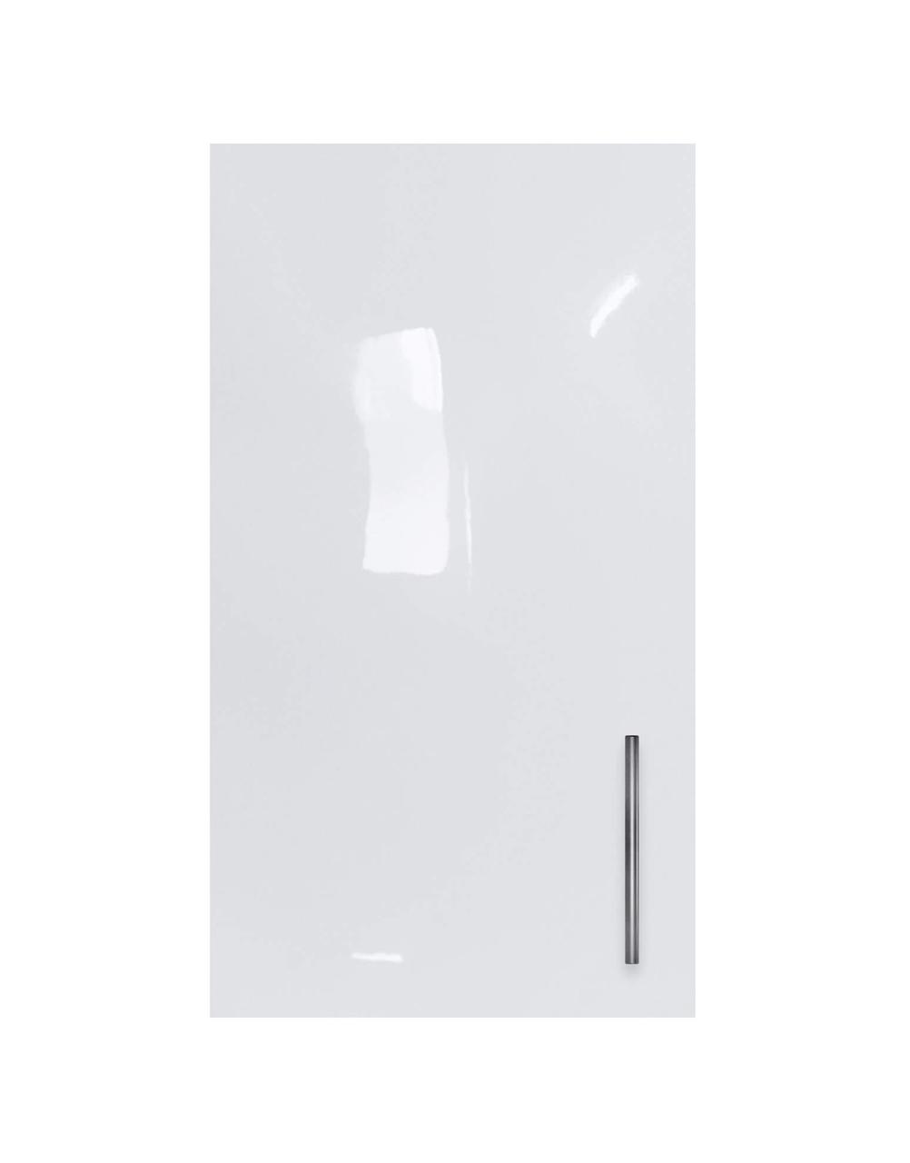 Навісна шафа закрита (одноверна) ЛЮКС із фарбованими МДФ фасадами ширина 500 МАКСІ-Мебель Дуб сонома/Білий, фото 1